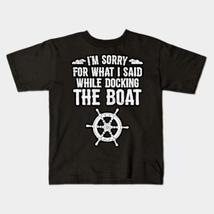 The boat ship pirate Kids T-Shirt